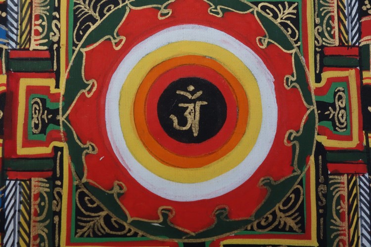 【仏画（タンカ）】カーラチャクラ曼荼羅  仏像 仏画