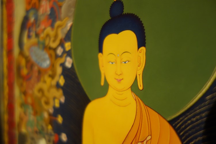 【仏画（タンカ）】釈迦如来 仏像 仏画 仏教美術【送料無料】