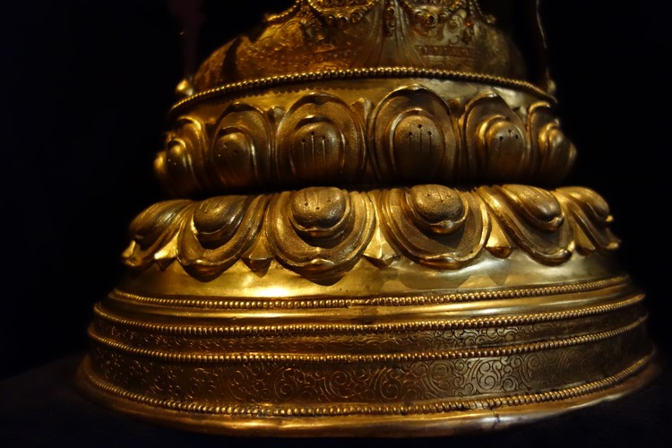 【仏像】緑多羅菩薩（グリーンターラ） 銅製 52cm【送料無料】