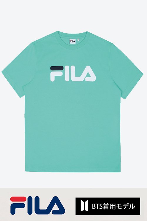 Fila Bts着用モデル Tシャツ Turquoise Blue Noiseandkisses