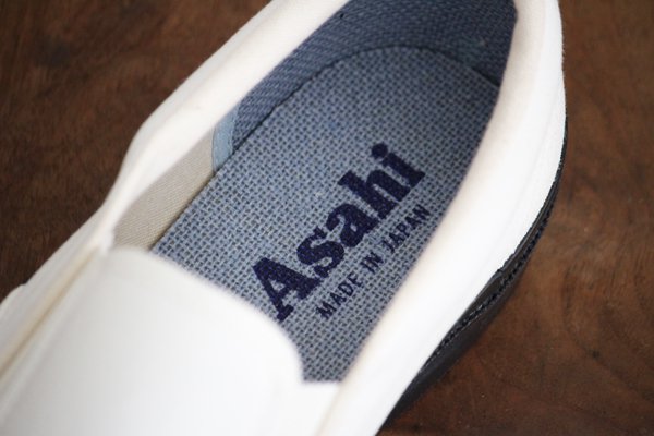 Asahi アサヒシューズ ASAHI DECK メンズ【M013】モノクロ MONOCHROME スリッポン 24.5cm〜28.0cm