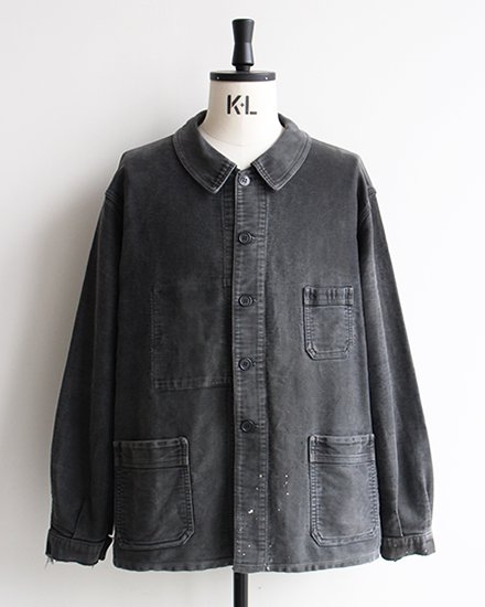 Very Goods | 【VINTAGE】40-50s French Black Moleskin Work Jacket 