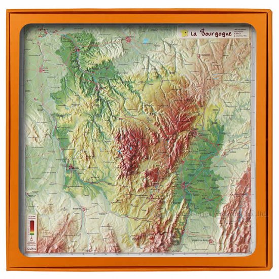 フレンチ 3d マップ ブルゴーニュ地方 立体地図 ワイン ワイングッズ ワイン アクセサリーズ クリエイション