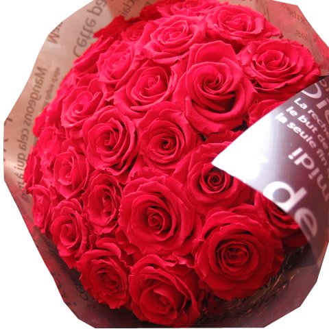 プリザーブドフラワー 赤バラ 花束 赤いバラの花束 大輪本使用