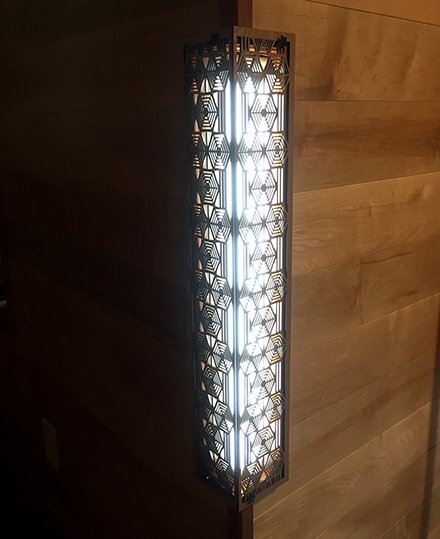 テーブルセンターのデザインでオリジナル照明カバーのご依頼をいただき作製