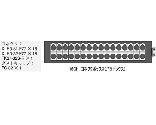 CANARE 16ch パラボックス 16J12F1,16J12F2 - 楽器/器材