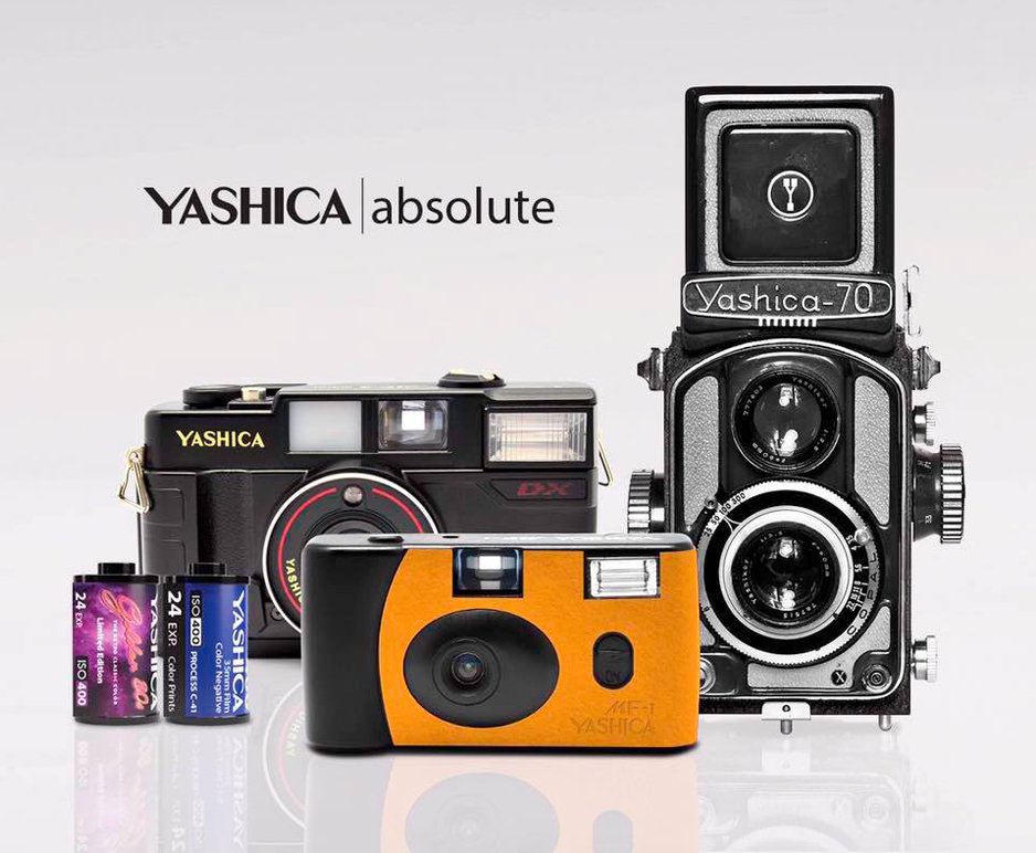 フィルムカメラ コンパクト 初心者 Yashica ヤシカ 35mm おすすめ 簡単 オススメ カメラ MF-1 イエロー フィルム400-24 １本付属 黄色