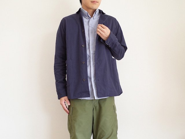 nisica double button shirts navy