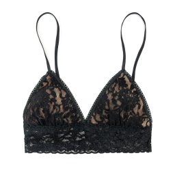 Sig Lace Removable Pad Bralette Black シグニチャー レース パッド ブラジャー ブラック Panty Bar パンティー バー