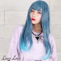 ブルー 青髪 水色系 Locoloco ロコロコ デイリーファッションウィッグ大人気通販ショップ