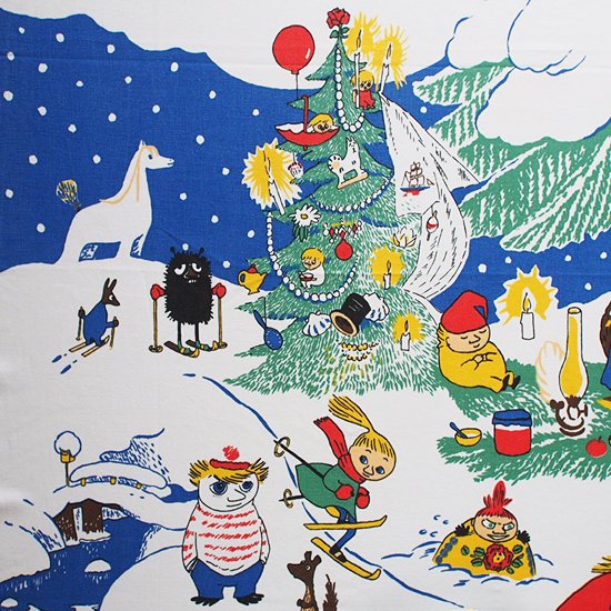 Moomin ムーミン ヴィンテージファブリック クリスマス 北欧雑貨 北欧食器とハンドメイドのお店 Tomas