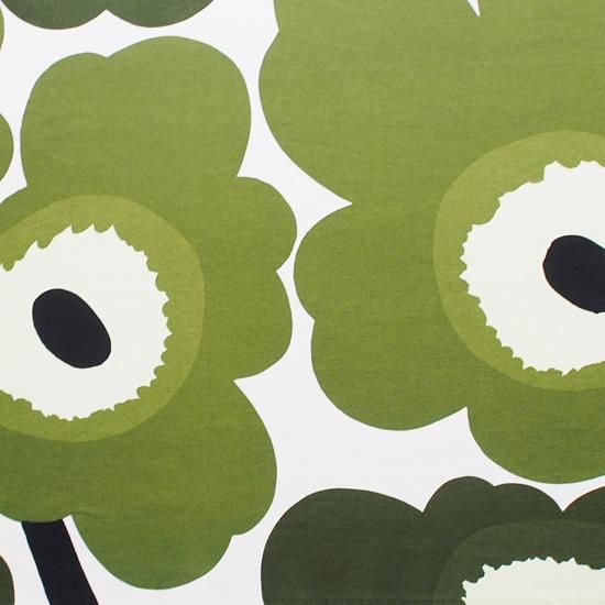 Marimekko マリメッコ ヴィンテージファブリック Unikko モスグリーン 北欧雑貨 北欧食器とハンドメイドのお店 Tomas