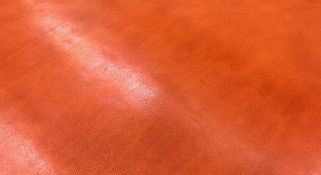 北米産ステア ヌメ 艶ありキャメル 4ｍｍ   レザークラフト 革材料