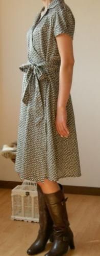 ラップワンピース 015 布と型紙のお店クルール