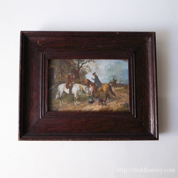18世紀の香りを纏うアートフレーム / Antique Print with Oak Frame by