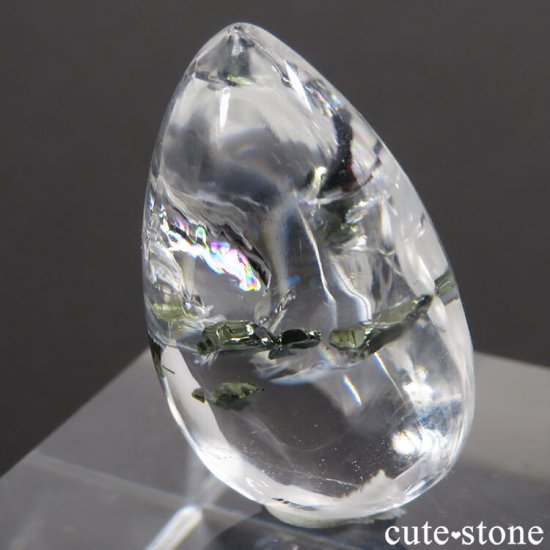 ブラジル産アイリス入りパイライトインクォーツのルース 2.7g - cute stone -