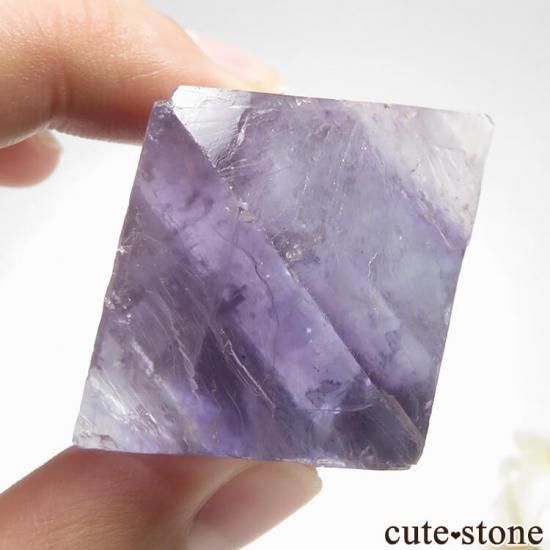 イリノイ州 Cave-in-Rock産 八面体（へき開結晶）フローライト（蛍石）76g - cute stone -