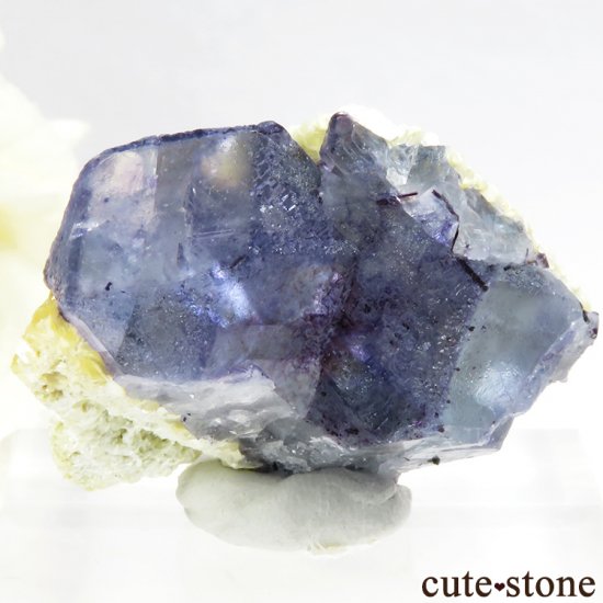 ナミビア エロンゴ産 ブルーフローライトの原石 28.6g - cute stone -