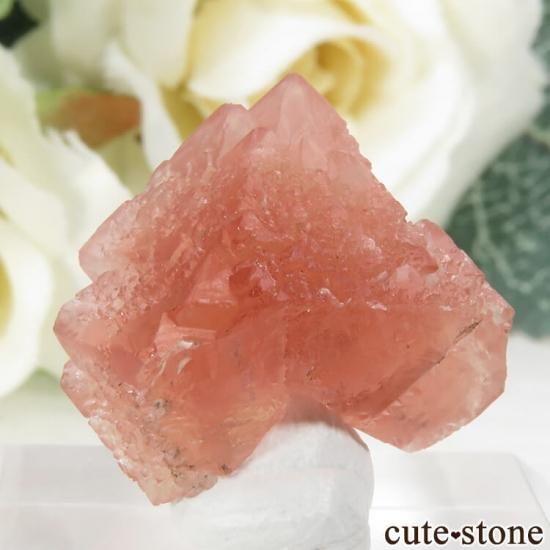 フランス モンブラン産 ピンクフローライトの結晶（原石） 4.7g - cute stone -