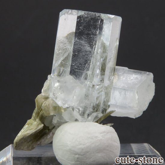 パキスタン産 アクアマリン＆モスコバイトの結晶（原石） 6.2g - cute
