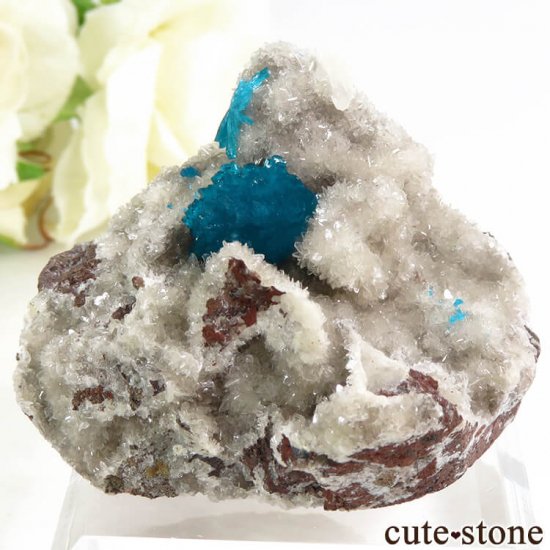 インド プネー産 カバンサイトの母岩付き結晶（原石）44.9g - cute stone -