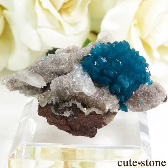 インド プネー産 カバンサイトの母岩付き結晶（原石） 9.8g - cute stone -