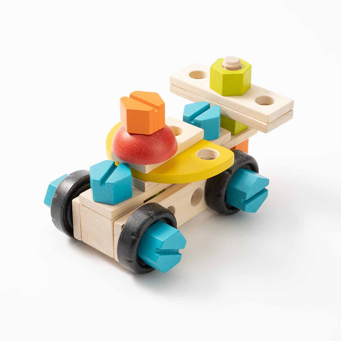 2歳半 コンストラクションセット40 組み立てるおもちゃ Plantoys 木のおもちゃ 知育玩具 Study Park