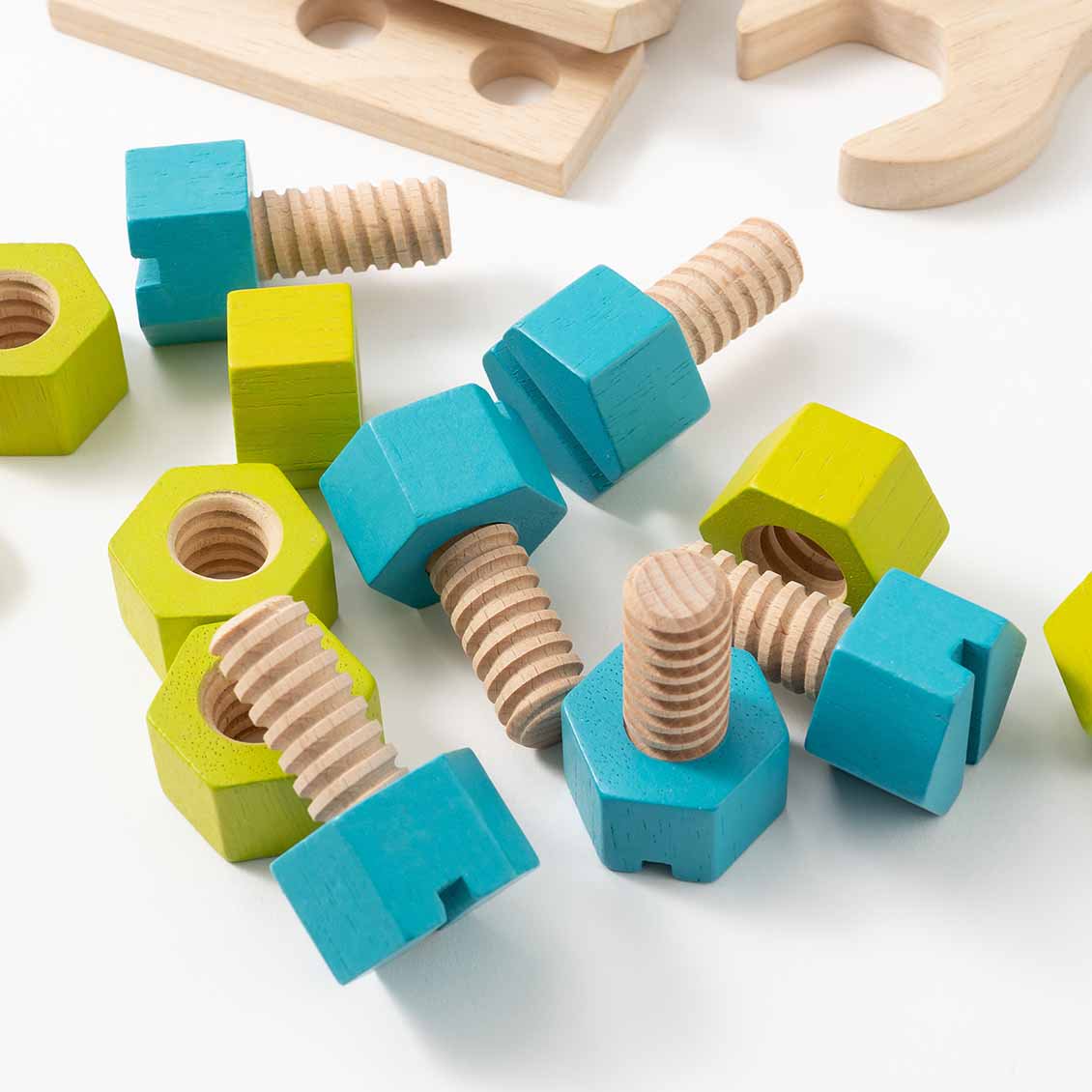 2歳半 コンストラクションセット40 組み立てるおもちゃ Plantoys 木のおもちゃ 知育玩具 Study Park