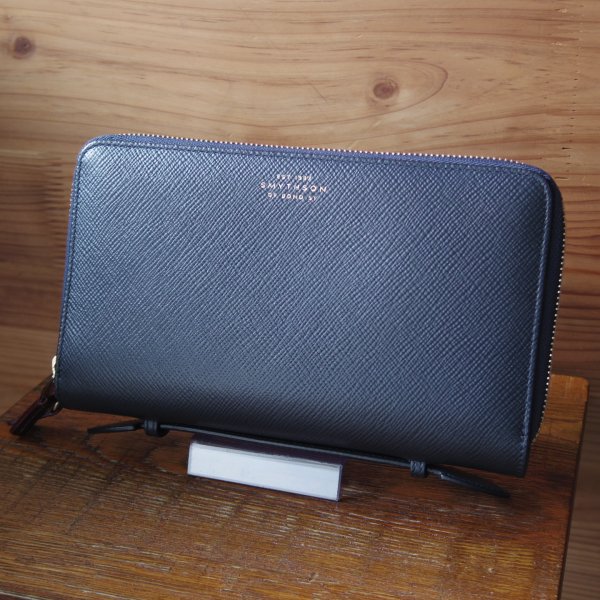 ほぼ未使用 英 スマイソン Smythson 定価 91 000 Panama ダブル