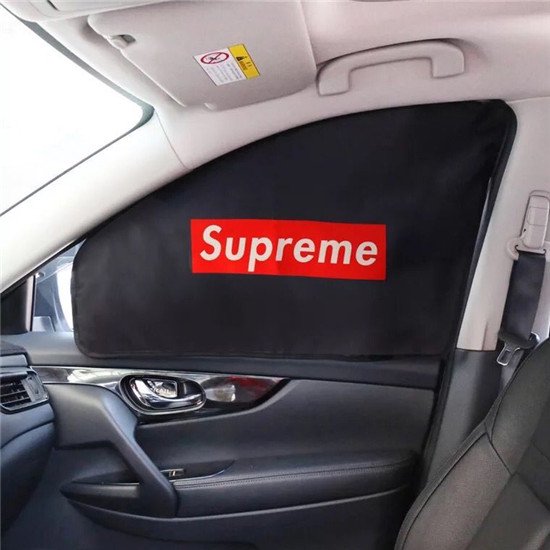 Supreme シュプリーム フェンディ Fendi カー用品 車用カーテン 黒 日よけ 日除け 車内泊 車中泊 仮眠 車用品 車中泊 精緻 お洒落 送料無料 ブランド専門店