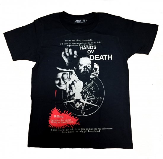 Hands Of Death Henry Lucas Ottis Toole 死の腕 ヘンリー ルーカス オーティス ツール T Shirts Larva