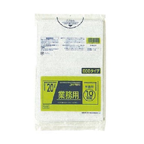 激安】ジャパックス TM29 ゴミ袋 業務用ポリ袋20L 半透明0.02 LL＋meta