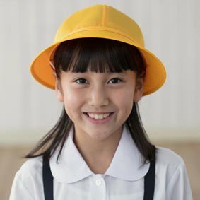 通学用 黄色帽子(女の子用）