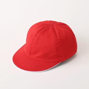 綿100％ 紅白帽子(男女兼用）