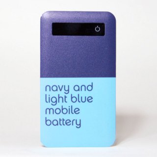 「navy and light blue mobile battery」 | モバイルバッテリー