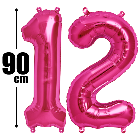 数字バルーン ナンバーバルーン ピンク 約90cm Big風船 バースデー専門店 Happybday 誕生日パーティーグッズ ギフト通販