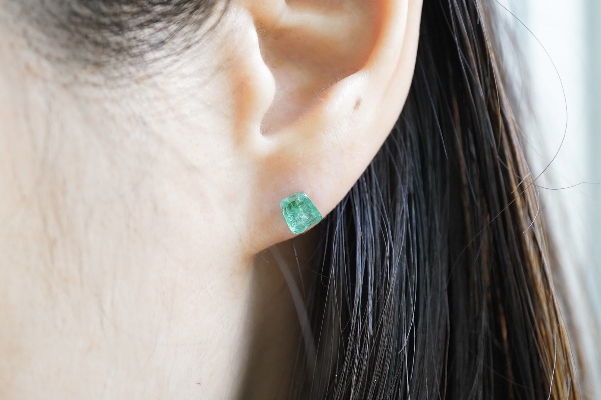 Bororo ボロロ Emerald Rock Earring エメラルド ロックイヤリング