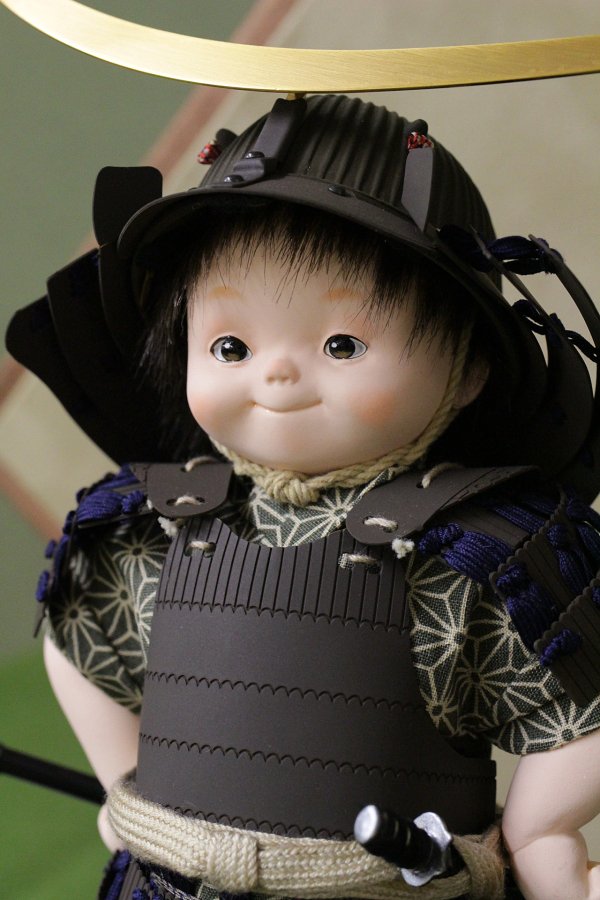 [D5-1938]　一式　五月人形　大将飾り　伊達政宗　勇気凛々　飯田人形オンラインショップ