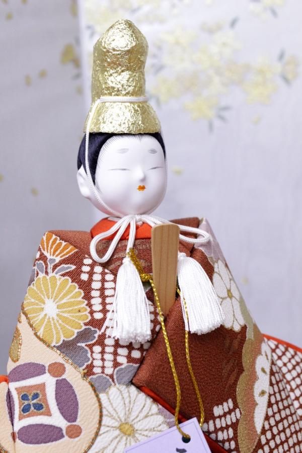 お雛様一式 雛人形 おひなさま 木目込み 鈴木賢一 寿々喜雛 祥 帯地 一式