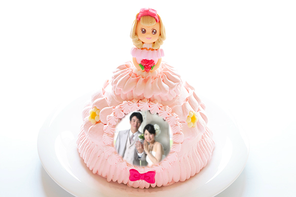 立体プリンセスフォトケーキの画像