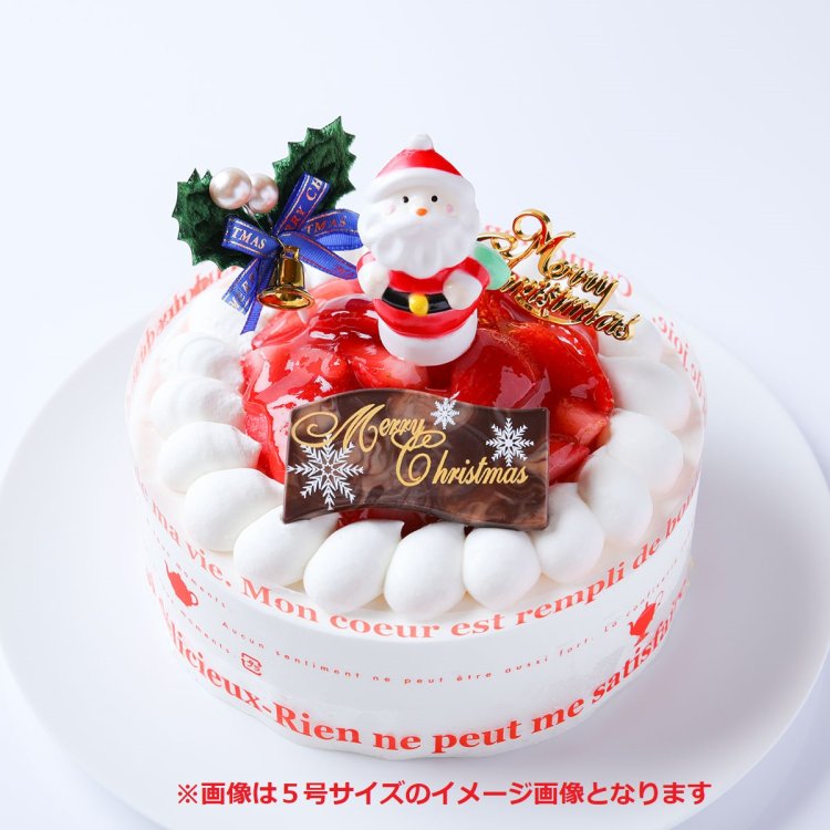 クリスマスいちごデコレーションケーキ４号 ２ ３人分 を通販でお届けします カップルにおすすめの小さいクリスマスケーキ
