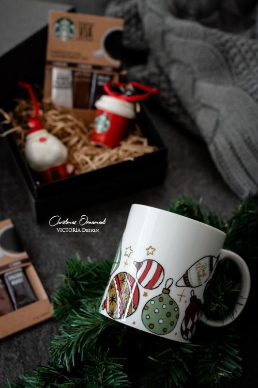 【新作転写紙】CHRISTMAS ORNAMENT(クリスマスオーナメント)の焼成見本