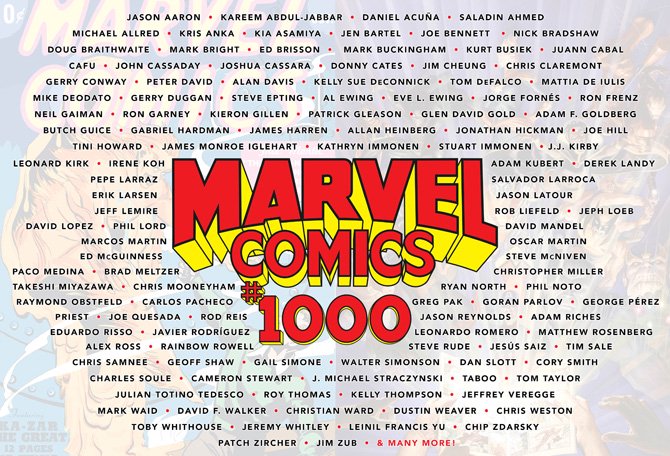 MARVEL COMICS #1000