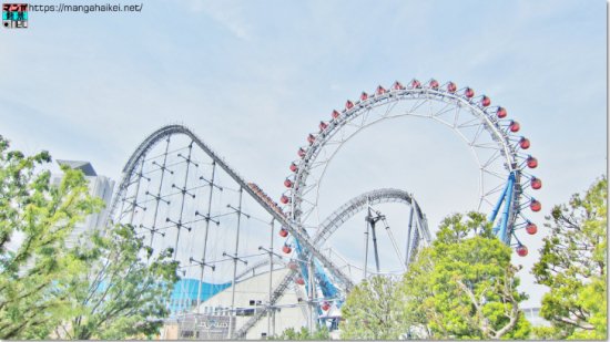 漫画背景 遊園地