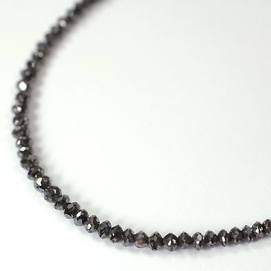 K18WG・ブラックダイヤモンド20ct（ミドルグレード） ネックレス - dianpool ダイアンプール - ジュエリー通販