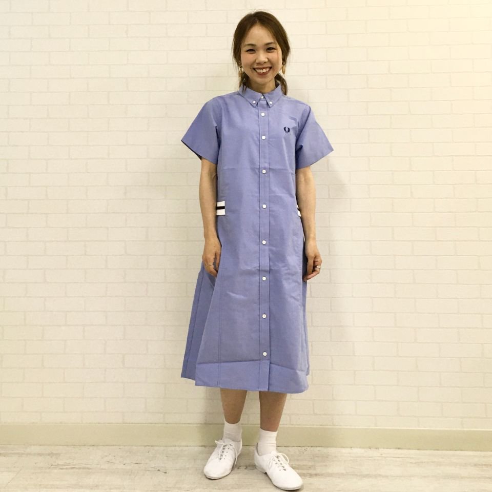 Fred Perry Oxford Shirt Dress オックスフォードシャツワンピース F8556 Sheth Online Store シスオンラインストア