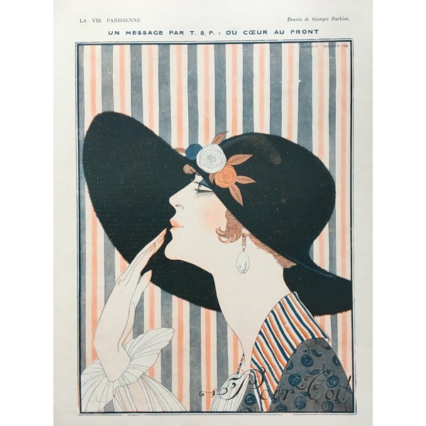 フランスの雑誌挿絵 La Vie Parisienne アドバタイジング04 アンティークプリント ヴィンテージプリントなどの古いプリント 古い紙もの専門店 コンフィーデザイン