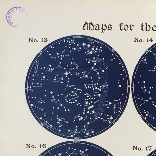 アンティーク、天文、星図、星座早見盤、天体観測、1856年『ミューラー 