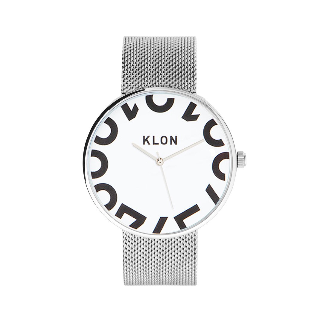 KLON HIDE TIME -ONE DIGIT- -SILVER MESH- 40mm