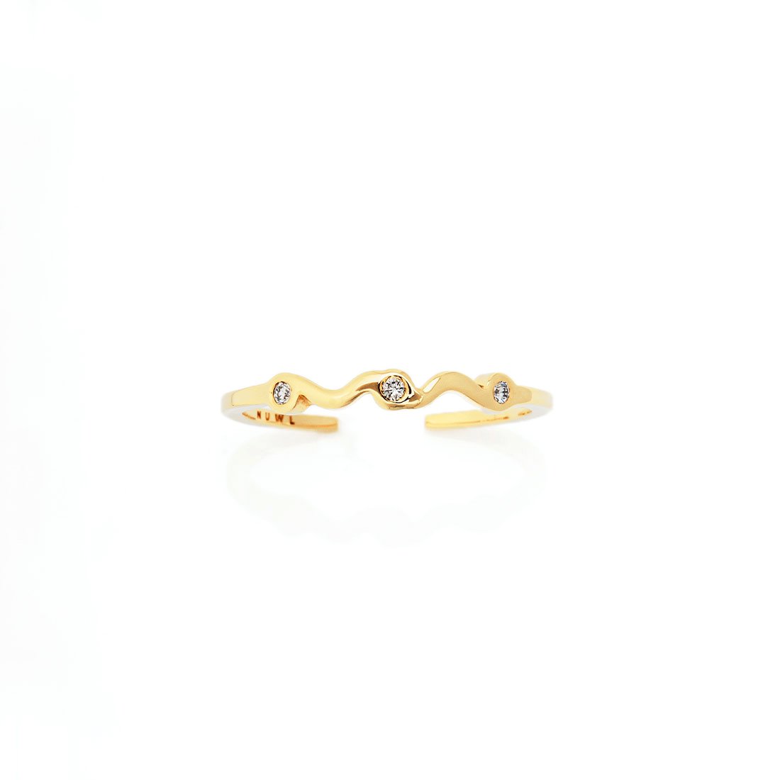 NUWL WAVELET RING GOLD